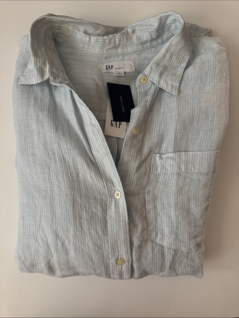 GAP linen boyfriend shirt
